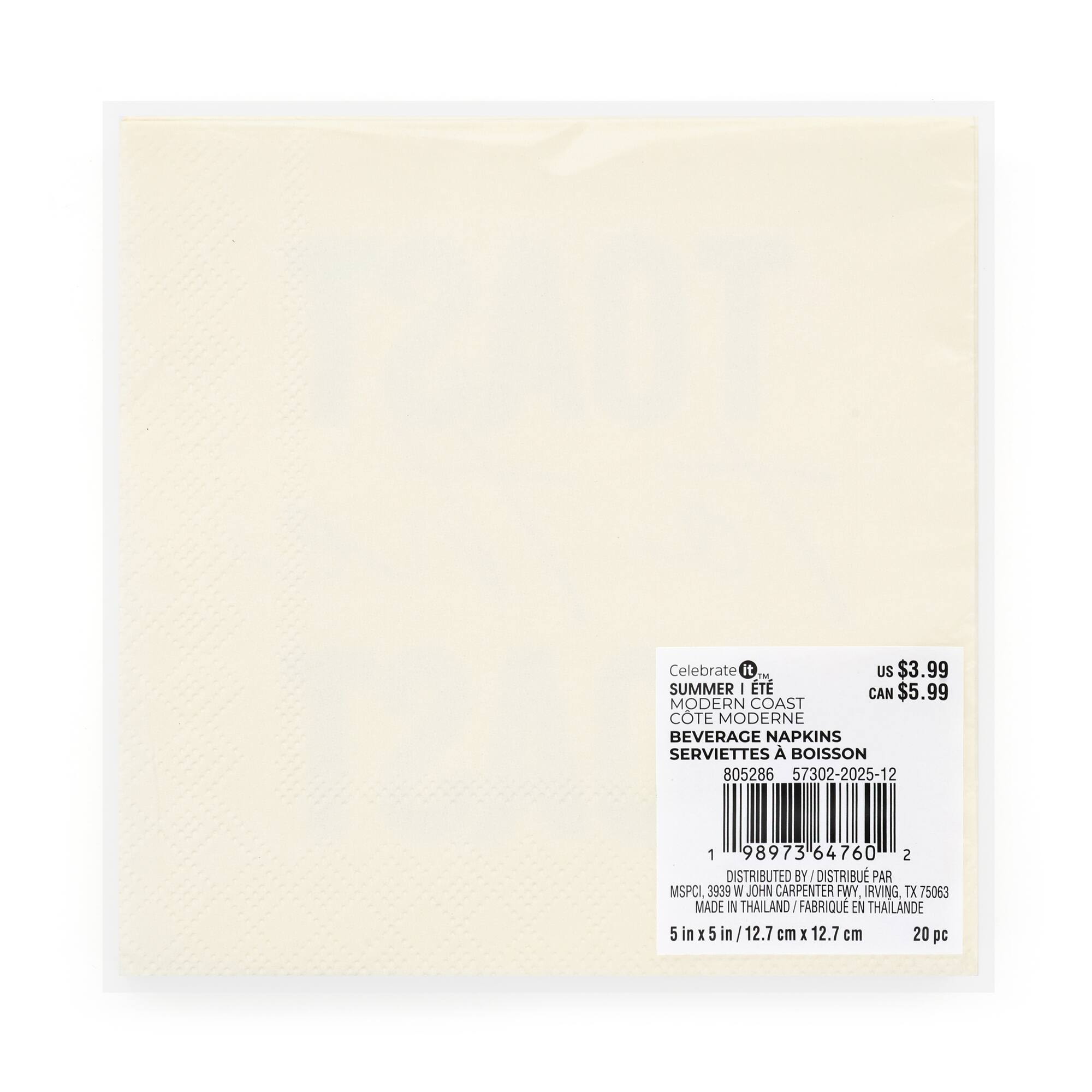 Modern Coast Toast Beverage Napkins, 20ct. by Celebrate It™